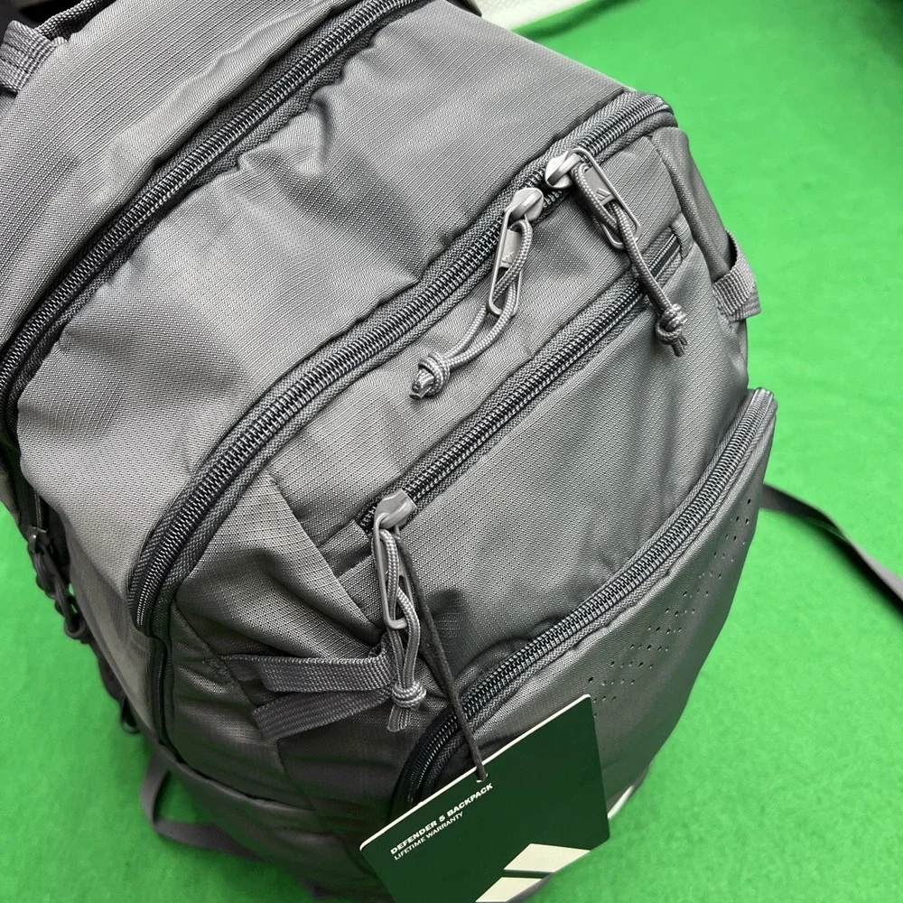 Adidas Defender 5 Team Sports Backpack Gym School Travel 33L Gray OSFA